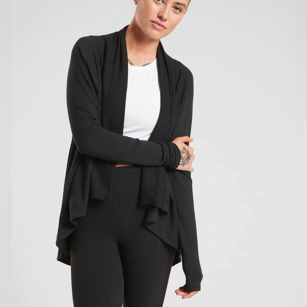Athleta Nirvana Wrap Cardigan - Black